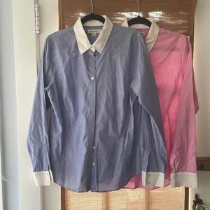 Banana Republic Non Iron Fitted TWO Button Down Shirts